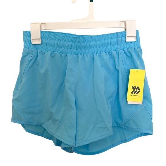 All in Motion Blue Athletic Shorts Lightweight Performance - Picture 1 of 2